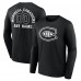 Montreal Canadiens Black Personalized Name & Number Monochrome Long Sleeve T-Shirt Montreal Canadiens Black Personalized Name & Number Monochrome Long Sleeve T-Shirt