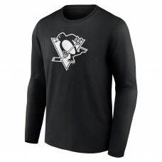 Футболка с длинным рукавом Pittsburgh Penguins Personalized Name & Number Monochrome - Black