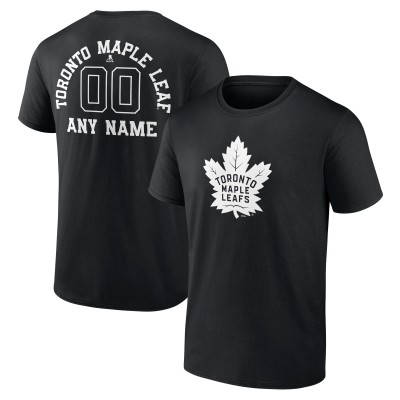 Футболка Toronto Maple Leafs Personalized Name & Number Monochrome - Black