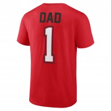 Carolina Hurricanes Red Fathers Day #1 Dad T-Shirt Carolina Hurricanes Red Fathers Day #1 Dad T-Shirt