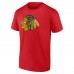 Футболка Chicago Blackhawks Fathers Day #1 Dad - Red