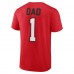 Футболка Chicago Blackhawks Fathers Day #1 Dad - Red