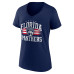 Женская футболка Florida Panthers Navy Americana Team V-Neck