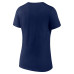 Женская футболка Florida Panthers Navy Americana Team V-Neck