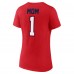 Футболка Florida Panthers Womens Mothers Day #1 Mom V-Neck - Red