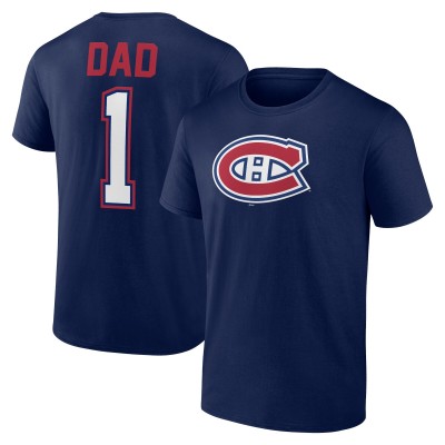 Футболка Montreal Canadiens Fathers Day #1 Dad - Navy