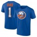 New York Islanders Royal Fathers Day #1 Dad T-Shirt