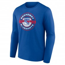 New York Rangers Blue Native Long Sleeve T-Shirt New York Rangers Blue Native Long Sleeve T-Shirt