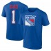 New York Rangers Blue Fathers Day #1 Dad T-Shirt