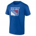 New York Rangers Blue Fathers Day #1 Dad T-Shirt