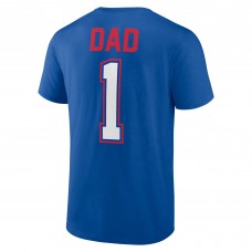 New York Rangers Blue Fathers Day #1 Dad T-Shirt New York Rangers Blue Fathers Day #1 Dad T-Shirt