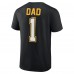 Pittsburgh Penguins Black Fathers Day #1 Dad T-Shirt