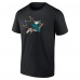 Футболка San Jose Sharks Fathers Day #1 Dad - Black