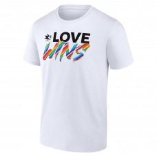 San Jose Sharks White Love Wins T-Shirt San Jose Sharks White Love Wins T-Shirt