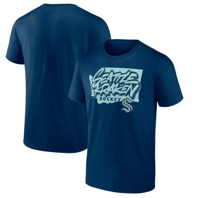 Seattle Kraken Deep Sea Blue Domain T-Shirt