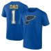 Футболка St. Louis Blues Fathers Day #1 Dad - Blue