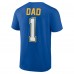 Футболка St. Louis Blues Fathers Day #1 Dad - Blue