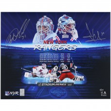 Igor Shesterkin & Henrik Lundqvist New York Rangers Autographed Fanatics Authentic 16 x 20 Outdoor Stylized Photograph - Limited Edition of 24 Igor Shesterkin & Henrik Lundqvist New York Rangers Autographed Fanatics Authentic 16 x 20 Outdoor Stylized Photograph - Limited Edition of 24