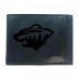 Кошелек Minnesota Wild Hybrid Leather Front Pocket Bi-Fold with Money Clip - Black
