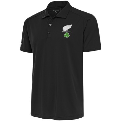 Поло Detroit Red Wings Antigua Shamrock Tribute - Charcoal