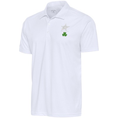 Поло Dallas Stars Antigua Shamrock Tribute - White