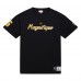 Футболка Pittsburgh Penguins Mario Lemieux Mitchell & Ness Black Premium Nickname Vintage Logo