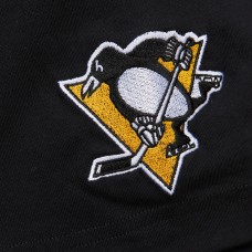 Футболка Pittsburgh Penguins Mario Lemieux Mitchell & Ness Black Premium Nickname Vintage Logo