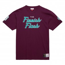 Футболка Teemu Selanne Anaheim Ducks Mitchell & Ness Premium Nickname Vintage Logo - Purple