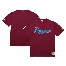 Футболка Peter Forsberg Colorado Avalanche Mitchell & Ness Premium Nickname Vintage Logo - Burgundy