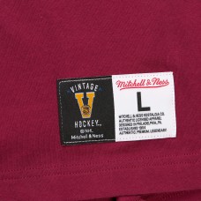 Футболка Peter Forsberg Colorado Avalanche Mitchell & Ness Premium Nickname Vintage Logo - Burgundy