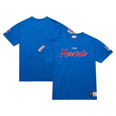 Футболка Mark Messier New York Rangers Mitchell & Ness Premium Nickname Vintage Logo - Blue
