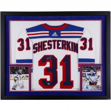 Igor Shesterkin New York Rangers Autographed Fanatics Authentic Deluxe Framed White adidas Authentic Jersey Igor Shesterkin New York Rangers Autographed Fanatics Authentic Deluxe Framed White adidas Authentic Jersey