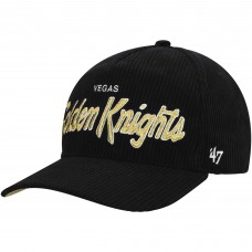 Бейсболка Vegas Golden Knights 47 Black Crosstown Corduroy Hitch