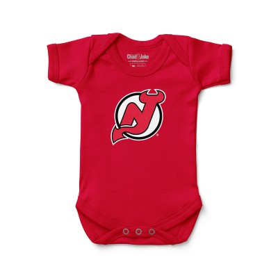 Newborn & Малышам New Jersey Devils Chad & Jake Red Primary Logo Bodysuit