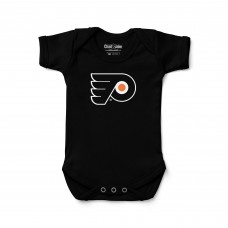 Newborn & Малышам Philadelphia Flyers Chad & Jake Black Primary Logo Bodysuit