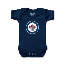 Newborn & Малышам Winnipeg Jets Chad & Jake Navy Primary Logo Bodysuit