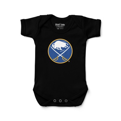Newborn & Малышам Buffalo Sabres Chad & Jake Black Primary Logo Bodysuit