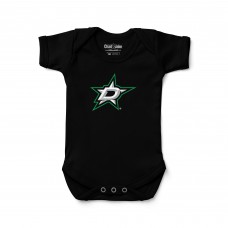 Newborn & Малышам Dallas Stars Chad & Jake Black Primary Logo Bodysuit