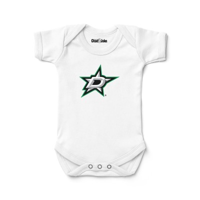 Newborn & Малышам Dallas Stars Chad & Jake White Primary Logo Bodysuit
