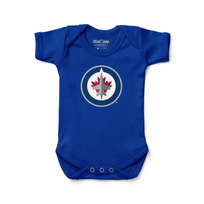 Newborn & Малышам Winnipeg Jets Chad & Jake Blue Primary Logo Bodysuit