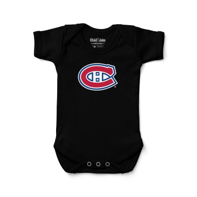 Newborn & Малышам Montreal Canadiens Chad & Jake Black Primary Logo Bodysuit
