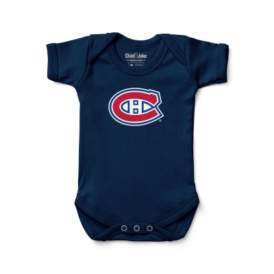Newborn & Малышам Montreal Canadiens Chad & Jake Navy Primary Logo Bodysuit