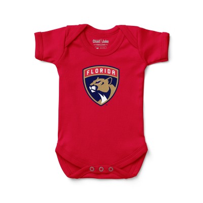 Newborn & Малышам Florida Panthers Chad & Jake Red Primary Logo Bodysuit