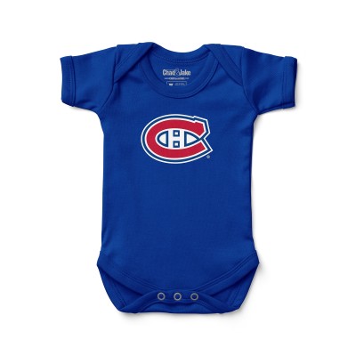 Newborn & Малышам Montreal Canadiens Chad & Jake Blue Primary Logo Bodysuit