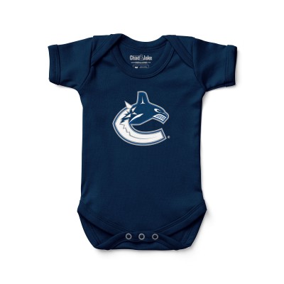 Newborn & Малышам Vancouver Canucks Chad & Jake Navy Primary Logo Bodysuit