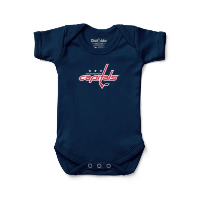 Newborn & Малышам Washington Capitals Chad & Jake Navy Primary Logo Bodysuit