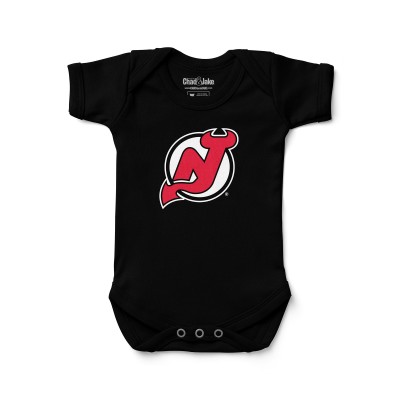 Newborn & Малышам New Jersey Devils Chad & Jake Black Primary Logo Bodysuit
