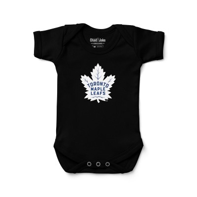 Newborn & Малышам Toronto Maple Leafs Chad & Jake Black Primary Logo Bodysuit