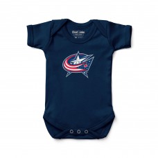 Newborn & Малышам Columbus Blue Jackets Chad & Jake Navy Primary Logo Bodysuit