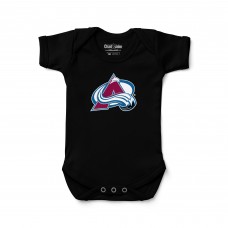 Newborn & Малышам Colorado Avalanche Chad & Jake Black Primary Logo Bodysuit